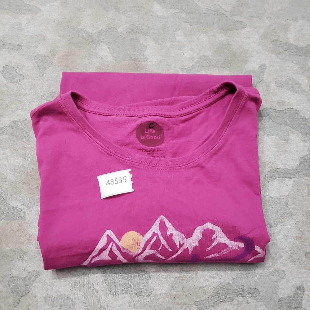Life Is Good Top Womens 2XL Purple Crusher Tee Short Sleeve Mountain Mama - Picture 9 of 9